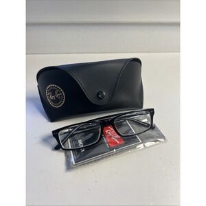 Ray Ban Eyeglasses Black Frames Only RB 5113 2034, 52-16-140 With Black Case